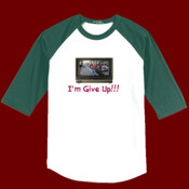 Give Up Super Hero - Mens Colorblock Raglan Jersey